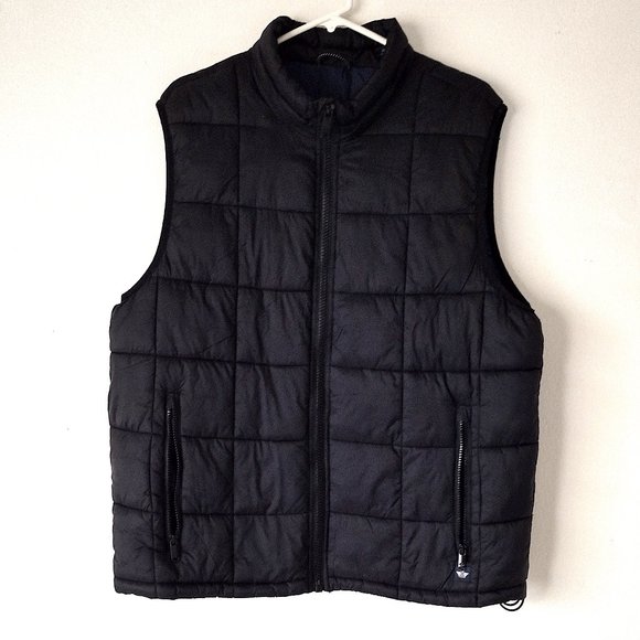 Dockers Men's XL Box Quilted Black Puffer Vest - Picture 8 of 16